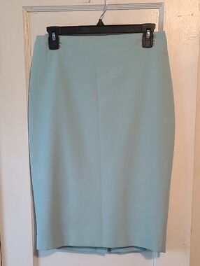 White House Black Market Mint Pencil Skirt